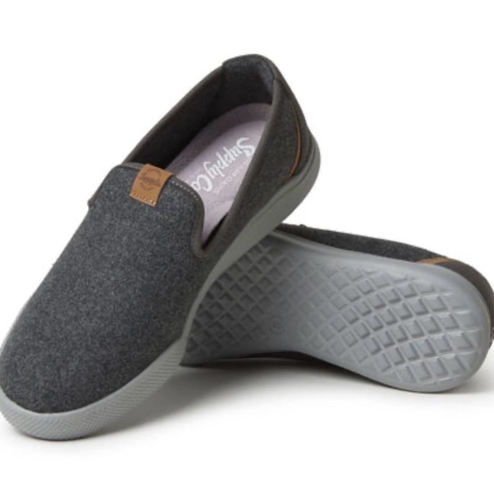 Dearforms Supply Co. Womens Harper Microwool Gray Loafers Slip Ons Size 9